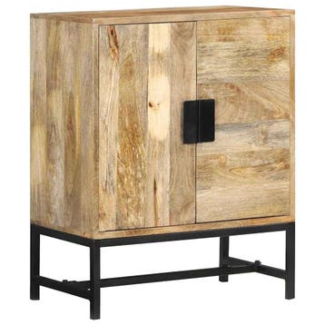 vidaXL Dressoir 60x35x75 cm massief mangohout, Verzenden, Nieuw, 50 tot 100 cm, 25 tot 50 cm