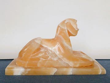 sculptuur, Sphinx - 15 cm - Onyx