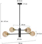 2dekans | Steinhauer - hanglamp - Constellation - messing -, Ophalen of Verzenden, Zo goed als nieuw
