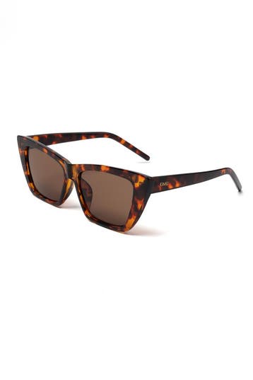 KIMU® Vierkant Cat Eye Tortoise Bruin Montuur Bruine Glazen, Ophalen of Verzenden, Nieuw, Feestartikel, Carnaval