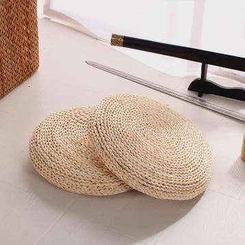 Ronde Tatami Meditatiekussen van Maïsschillen en Stro - Japa, Cd's en Dvd's, Verzenden, Nieuw in verpakking
