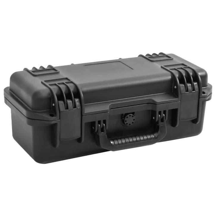 vidaXL Flightcase draagbaar 46,5x21,5x17,5 cm PP zwart, Audio, Tv en Foto, Fotografie | Fototassen, Nieuw, Verzenden
