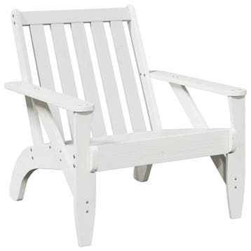 Houten tuinstoel wit | 64% Korting - B-keuze, Ophalen of Verzenden, Zo goed als nieuw, Hout