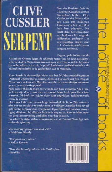 Serpent / Kurt Austin-avonturen (NUMA-files) / 1, Verzenden, Gelezen, Clive Cussler