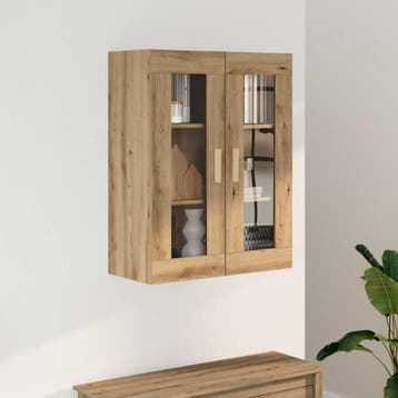 vidaXL Bovenkast 69,5x34x90 cm artisanaal eikenkleurig, Minder dan 50 cm, Verzenden, Nieuw, Minder dan 100 cm