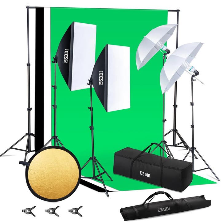 Softbox - Fotostudio - Studiolamp  - 5x85W - LED - ESDDI, Audio, Tv en Foto, Fotografie | Fotostudio en Toebehoren, Zo goed als nieuw