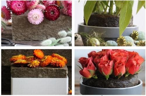 Sideau natural floral foam™ agrawool doos20 blokken van 100%, Huis en Inrichting, Woonaccessoires | Kunstplanten en Kunstbloemen