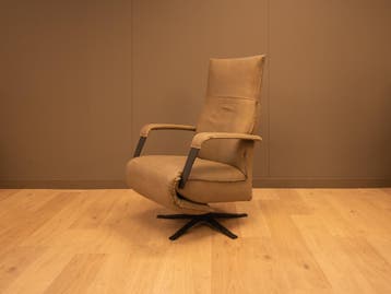 Chill- Line relaxstoel Deliza in leder, hoge showroomkorting, Minder dan 75 cm, Nieuw, Ophalen of Verzenden, 50 tot 75 cm
