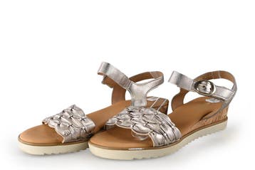 Gabor Sandalen in maat 39 Zilver, Overige kleuren, Verzenden, Gabor, Sandalen of Muiltjes