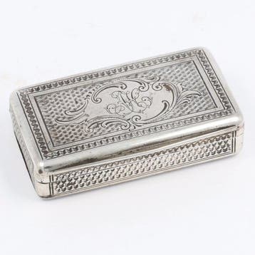 Snuifdoos - .800 zilver