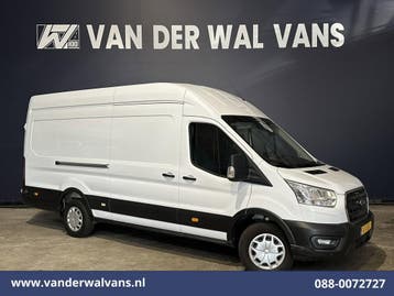 Ford Transit | 2.0 TDCI 130pk L4H3 Euro6 Airco | Camera |, Gebruikt, Euro 6, Wit, Dealer onderhouden