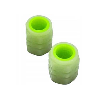 Ventieldopjes - Glow in the dark - Geel, Ophalen of Verzenden, Nieuw