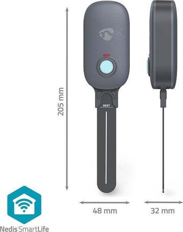 Nedis SmartLife Vochtmeter – Bluetooth – IP55 – App-bedienin, Verzenden, Zo goed als nieuw