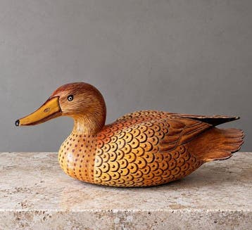 Lokeend - Superb Hand-Carved & Hand-Painted Wooden Duck