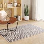 vidaXL Vloerkleed voor binnen buiten laagpolig 120x180 cm, Verzenden, Nieuw, Bruin