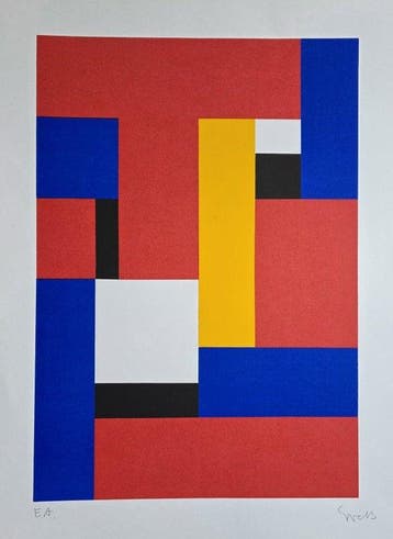 Siep Van Den Berg (1913-1998) - Geometrische compositie