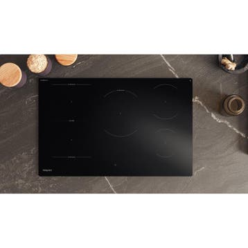 Hotpoint Inductiekookplaat HTX8017DCF2 80cm - Zwart, Ophalen of Verzenden, Nieuw