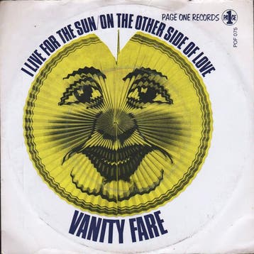 vinyl single 7 inch - Vanity Fare - I Live For The Sun/On..., Verzenden, Zo goed als nieuw, 7 inch, Pop