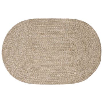 vidaXL Vloerkleden Wit 122 x 183 cm Jute, Verzenden, Nieuw, Wit