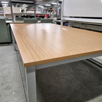 Zeer nette kantoortafel NIEUW eiken blad - 240x120 cm, Ophalen of Verzenden, Nieuw