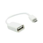 Micro USB OTG Kabel WIT, Muziek en Instrumenten, Ophalen of Verzenden, Nieuw