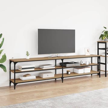 vidaXL TV-kast 200 x 30 x 50 cm Artisan Eiken Gemonteerd, Minder dan 50 cm, Verzenden, Nieuw, Minder dan 100 cm