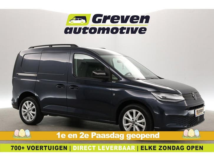 Volkswagen Caddy 2.0 TDI 123PK 1st Edition Automaat Airco, Auto's, Bestelauto's, Te koop, Automaat, Diesel, Blauw, Volkswagen