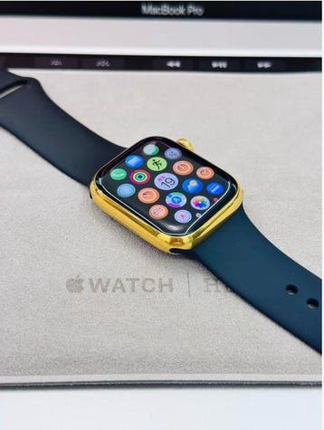 Apple Watch 5 24 K Gold Plated - Computer, Nieuw