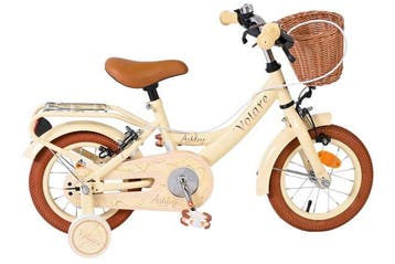 Volare Ashley Kinderfiets - Meisjes - 12 inch - Creme - Twee, Verzenden, Nieuw