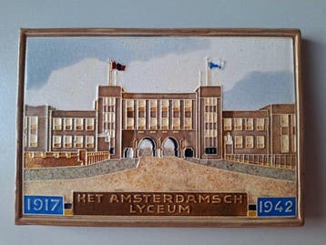 Tegel - Cloisonne tegel Lyceum Amsterdam - Westraven -