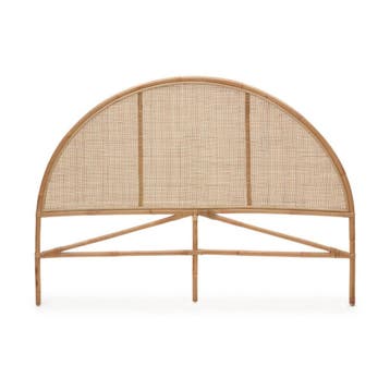 *WOONWINKEL* Kave Home Quiterie Round Rond Rotan Hoofdbord N, Verzenden, Nieuw, Bruin