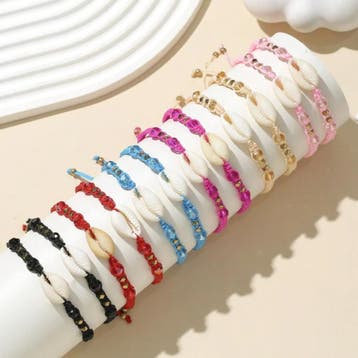 Modieuze Charm Resin Seashell & Rice Pearl geweven - Unisex, Verzenden, Nieuw