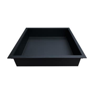 Sani Royal Inbouwnis 30x30x7 cm RVS Mat Zwart, Nieuw