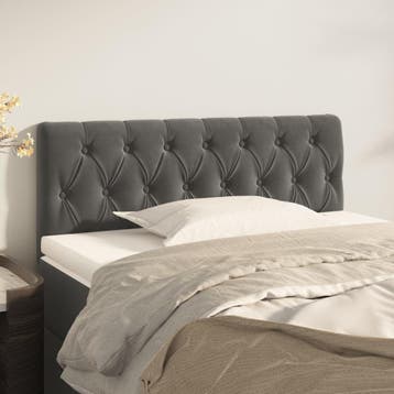 Bedbord 100cm fluweel donkergrijs | retourdeal 62% korting, Huis en Inrichting, Slaapkamer | Bedden, Eenpersoons, Klassiek, Zo goed als nieuw