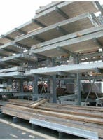 Draagarmstelling verzinkt 4 m hoog met 5 niveaus 725kg/arm, Ophalen of Verzenden