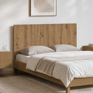 vidaXL Wandgemonteerd Hoofdeinde ARNHEM Artisanaal eiken, Verzenden, Nieuw, Bruin, Hout