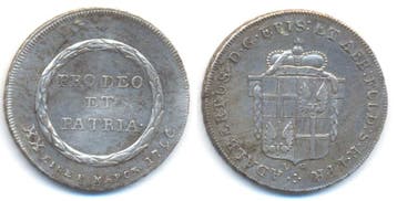 1/2 taler, daalder 1796 Fulda Abtei: Adalbert Iii v Harst..., Verzenden