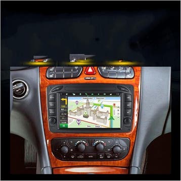 Mercedes C klasse w203 navigatie dvd carkit android carplay, Ophalen of Verzenden, Nieuw