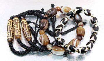 Zeer mooie vijf unisex armbanden met natuurlijke agaat,