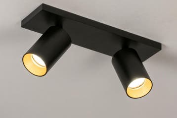 Rietveld Spots - Zwart, Goud - Metaal, Aluminium, Verzenden, Nieuw