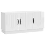 vidaXL TV-kast Hoogglans Wit 99 x 34,5 x 47 cm Bewerkt hout, Minder dan 50 cm, Verzenden, Nieuw, Minder dan 100 cm