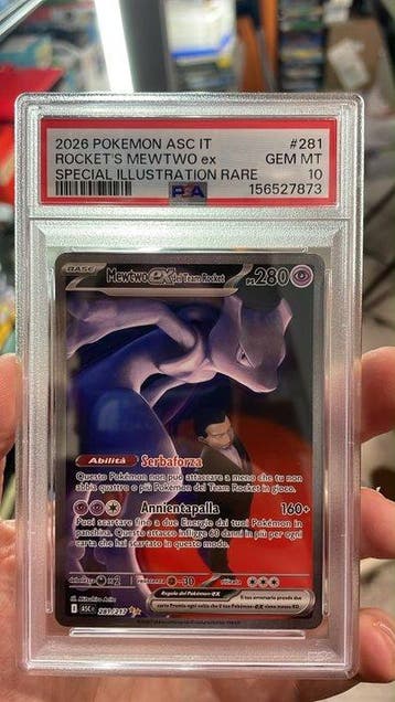 Pokémon - 1 Graded card - Mewtwo 281 Alternate art, Full, Nieuw