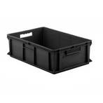 Stapelbak, 600x400x180 mm, euronorm, zwart kunststof, nieuw, 40 tot 60 cm, 50 tot 75 cm, Ophalen of Verzenden, Nieuw