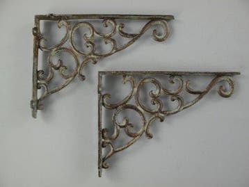Wandplank beugel (2) - Gietijzer