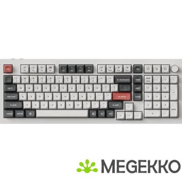 Keychron Q5 Ultra Wit Silk POM Red Switch 8K Draadloos, Verzenden, Nieuw, Keychron