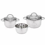Gustav Voss Valencia Pannenset 5-Delig - Inductie - RVS, Verzenden, Nieuw
