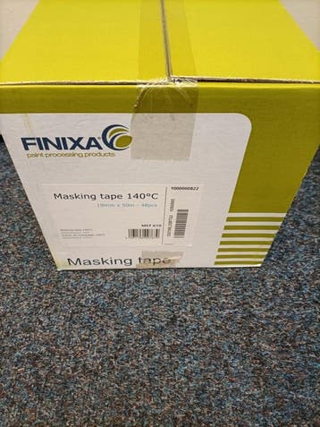 Schilderstape Finixa 19mm bruin - 48 rollen!, Verzenden, Nieuw