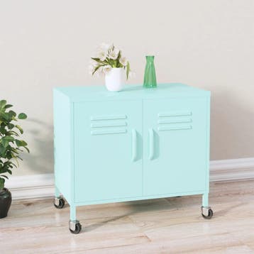 vidaXL Opbergkast 60x35x56 cm staal mint, Verzenden, Nieuw