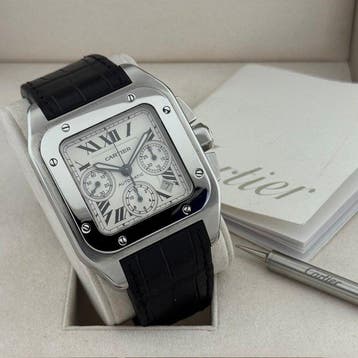 Cartier - Santos 100 - 2740 - Heren - 2010-2020, Sieraden, Tassen en Uiterlijk, Horloges | Heren, Nieuw