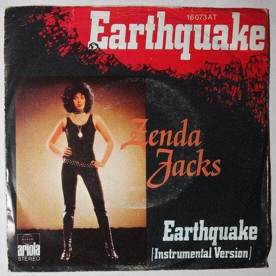Zenda Jacks - Earthquake - Single, Cd's en Dvd's, Vinyl Singles, Verzenden
